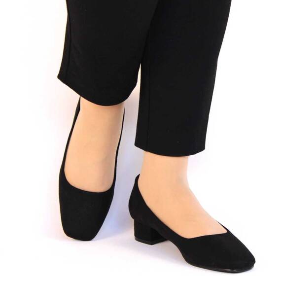 ​Pantofi de dama eleganti cu toc mic ZM-60-BLACK, Culoare (12): Negru, Marime (12): 38 - 4- Roveli