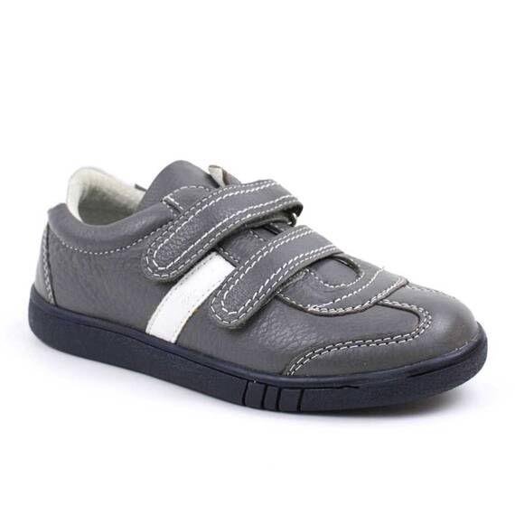 Pantofi casual ,unisex , pentru copii , din piele naturala 3229-GRI/GRI/G, Culoare (12): Gri, Marime (12): 35 - 2- Roveli