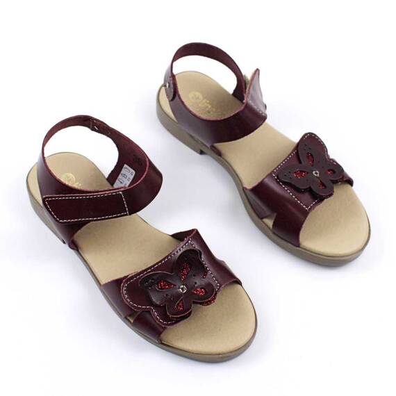 Sandale usoare de dama , din piele naturala , cu talpa joasa 3263-BORDO/D, Culoare (12): Bordo, Marime (12): 36 - 2- Roveli