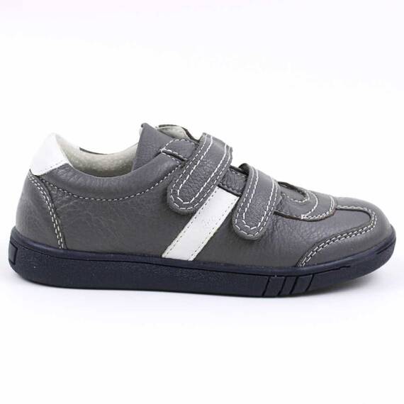 Pantofi casual ,unisex , pentru copii , din piele naturala 3229-GRI/GRI/G, Culoare (12): Gri, Marime (12): 35 - 4- Roveli