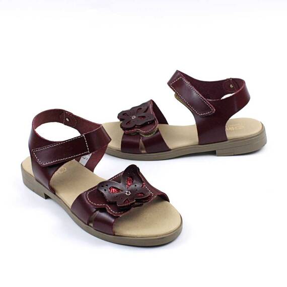 Sandale usoare de dama , din piele naturala , cu talpa joasa 3263-BORDO/D, Culoare (12): Bordo, Marime (12): 36 - 3- Roveli