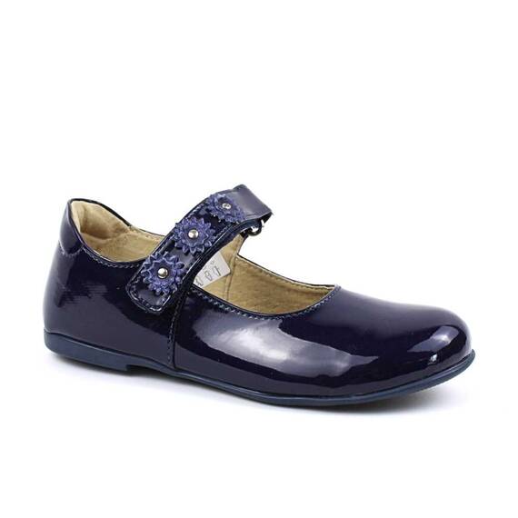 Pantofi usori , de copii , cu bareta decorata 1527-BLEUMARIN/S, Culoare (12): Bleumarin, Marime (12): 32 - - Roveli
