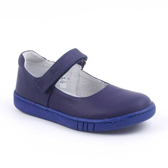 Pantofi usori , de copii , din piele naturala, cu talpa groasa 2072-BLEUMARIN/G, Culoare (12): Bleumarin, Marime (12): 34 - 2- Roveli