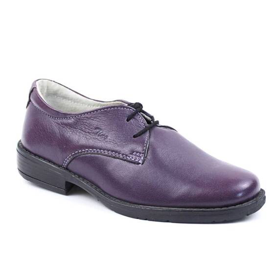 Pantofi unisex ,  pentru copii , din piele naturala 3194-MOV/1, Culoare (12): Mov, Marime (12): 30 - - Roveli