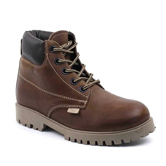 ​Bocanci captusiti , de dama , din piele naturala 2348-COGNAC/MARO, Culoare (12): Maro, Marime (12): 39 - - Roveli