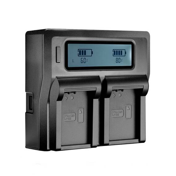 Incarcator  Dste LCD dual LP-E12 replace Canon - 2- Roveli