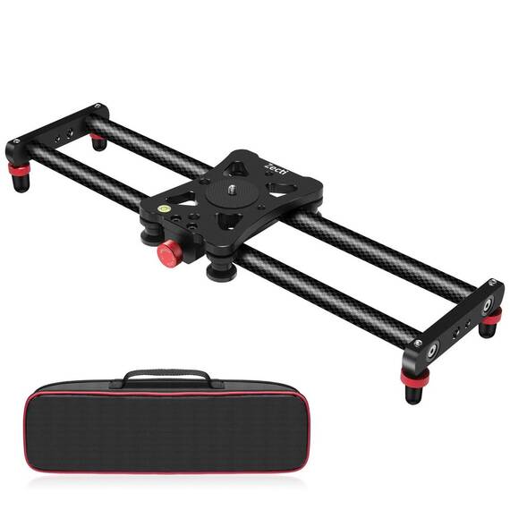 Mini Slider SLDM din fibra de carbon 40cm pentru camere video si DSLR - 2- Roveli