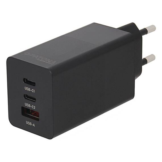 Incarcator Patona Premium GaN PD65W Adapter 2xUSB-C 1xUSB-A PD3.0 QC3.0 - 2640 - 5- Roveli