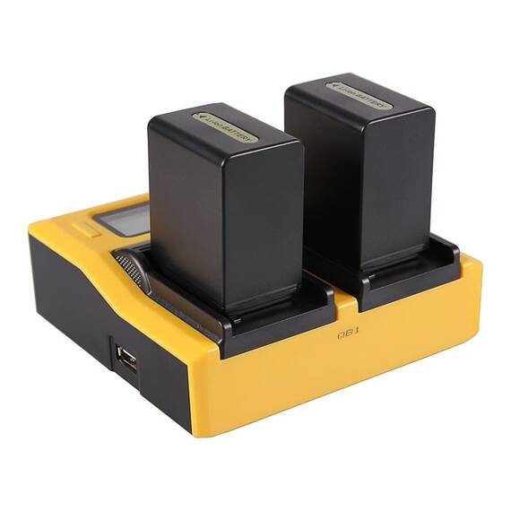 Incarcator Patona Dual LCD USB compatibil Sony NP-FV50, NP-FP70, NP-FH100 - 7557 - 4- Roveli