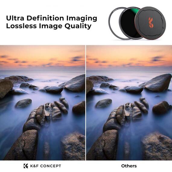 Filtru magnetic K&F Concept 82mm  NANO-X ND1000  Series Neutral Density Lens Filter HD SKU.1762 - 4- Roveli