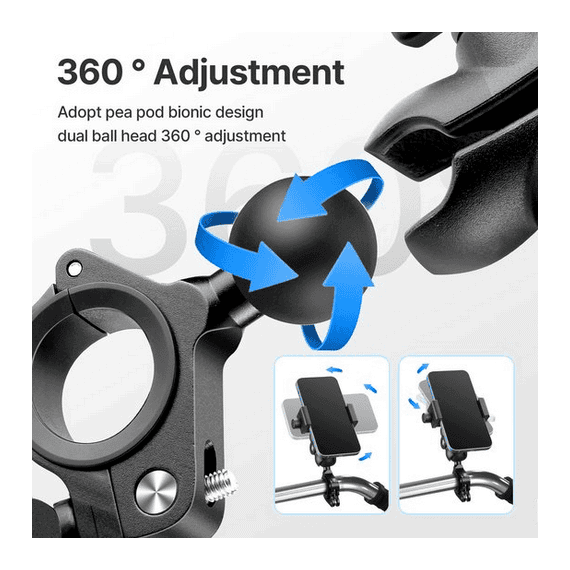 Suport de bicicleta pentru smartphone si camera de actiune, Ulanzi MP-5 - 2998-U - 5- Roveli
