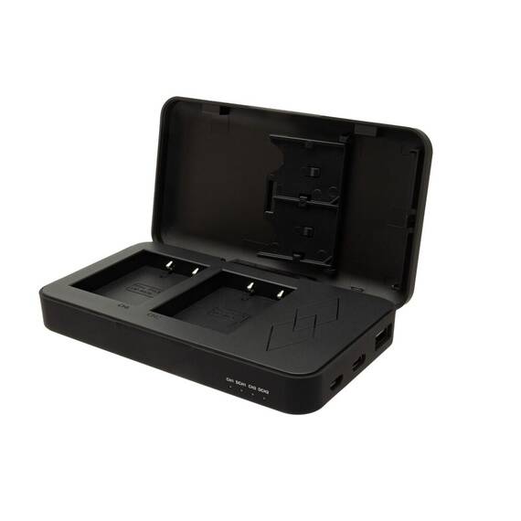 Incarcator Patona Dual NP-W126 cu functie Power Bank si spatiu pentru 2x carduri SD 1720 - 2- Roveli