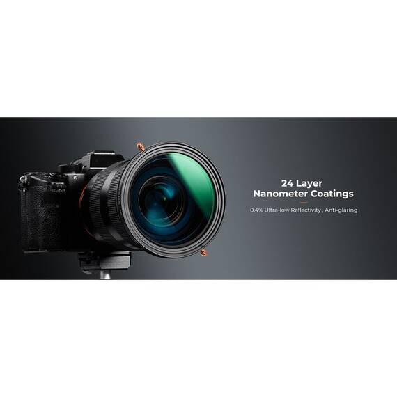 Filtru 2 in 1 K&F Concept ND2-ND32 and CPL 2 Lens Filter for Nano-Dazzle Series - 2- Roveli
