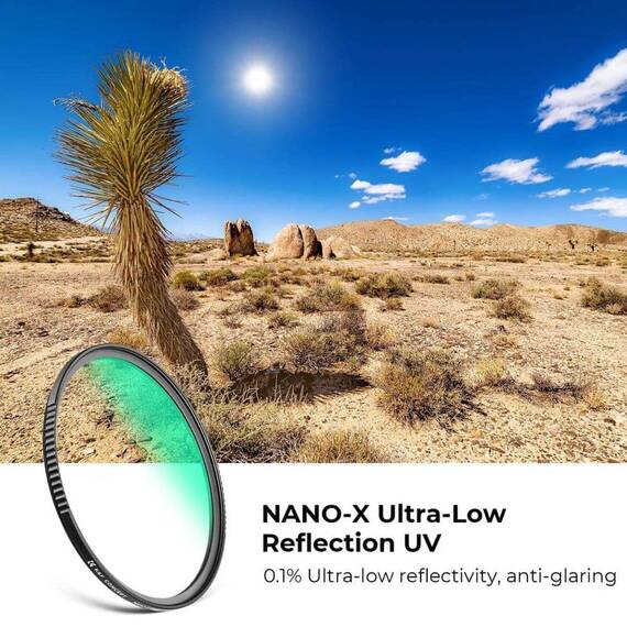 Filtru K&F Concept UV Filter Ultra-low Reflection Nano-X Series - 4- Roveli