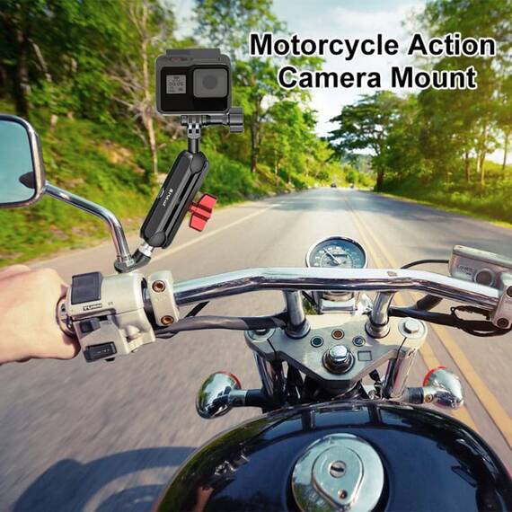 Motorcycle Rearview Mount PULUZ for Action Cameras (PU3210) - 7- Roveli