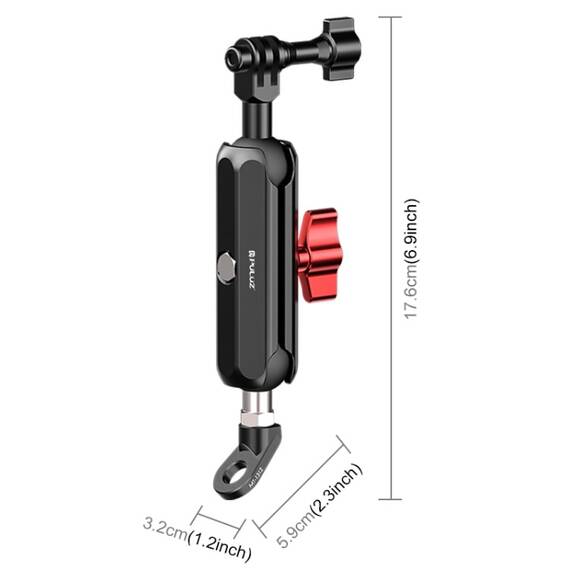 Motorcycle Rearview Mount PULUZ for Action Cameras (PU3210) - 2- Roveli