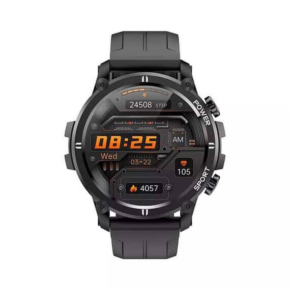 SmartWatch DacEnergy© ecran tactil, control APP, ceas cu alarma, monitorizare somn, fitness, pasometru, memento de apel, ISO/Android, 1,28 IPS, negru - - Roveli
