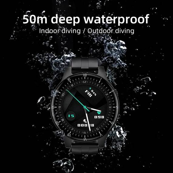 Ceas inteligent DacEnergy©, Android 10.7, 2,02 inchi, baterie 1100 mAh, Bluetooth, camera duala 5MP si13MP, RAM/ROM 4G+64GB, Nano SIM, negru - 2- Roveli