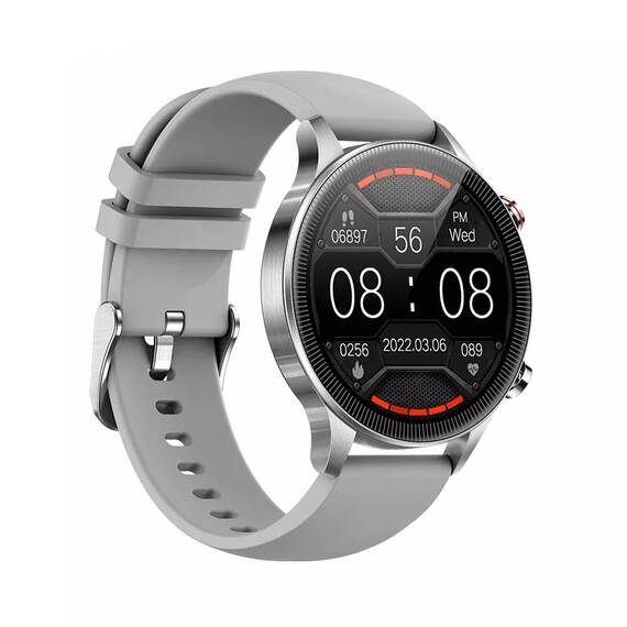 Ceas SmartWatch DacEnergy©, ecran tactil 1.32 inch, Android/ios, monitorizare ritm cardic, somn, memento sedentar, moduri sportive, gri - 2- Roveli