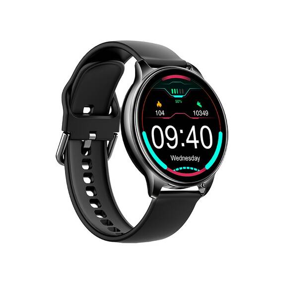 Ceas SmartWatch DacEnergy©, ecran IPS 1.32 inch, Android/ios, monitorizare ritm cardic, tensiune arteriala, somn, memento sedentar, moduri sportive, negru - 2- Roveli