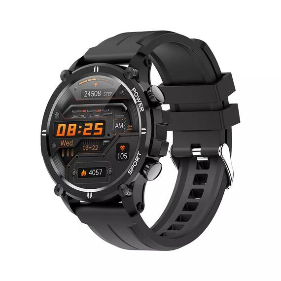 SmartWatch DacEnergy© ecran tactil, control APP, ceas cu alarma, monitorizare somn, fitness, pasometru, memento de apel, ISO/Android, 1,28 IPS, negru - 2- Roveli