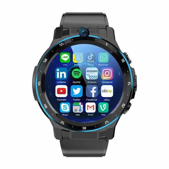 Ceas inteligent DacEnergy©, Android 9.1, 1,43 inchi, bateria 900 mAh, Bluetooth, 6G RAM +128GB ROM, camera duala, baterie 900 mAh mAh - 3- Roveli