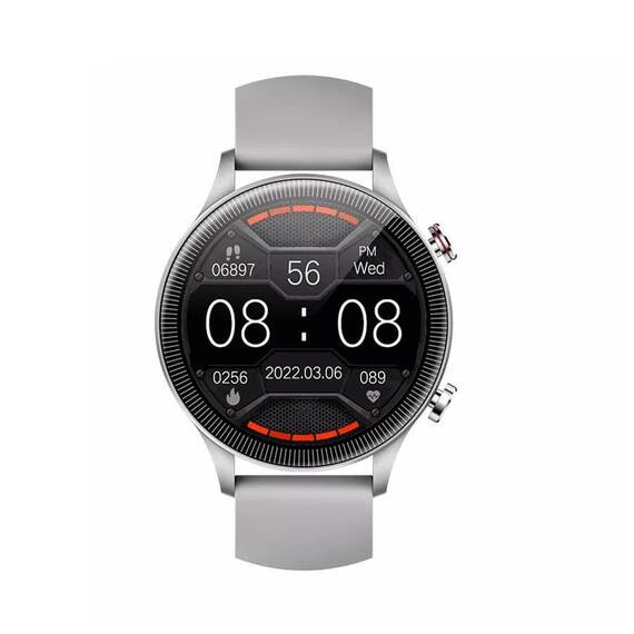 Ceas SmartWatch DacEnergy©, ecran tactil 1.32 inch, Android/ios, monitorizare ritm cardic, somn, memento sedentar, moduri sportive, gri - 3- Roveli
