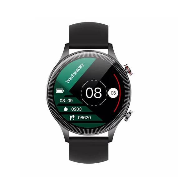 Ceas SmartWatch DacEnergy©, ecran tactil 1.32 inch, Android/ios, monitorizare ritm cardic, somn, memento sedentar, moduri sportive, negru - 3- Roveli
