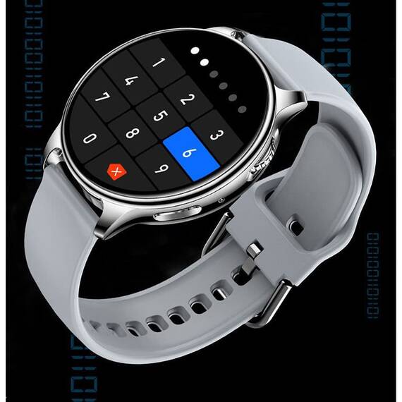 Ceas SmartWatch DacEnergy©, ecran IPS 1.32 inch, Android/ios, monitorizare ritm cardic, tensiune arteriala, somn, memento sedentar, moduri sportive, gri - 4- Roveli