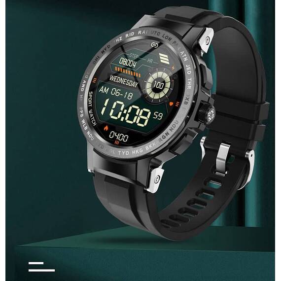 Ceas SmartWatch DacEnergy©, ecran IPS 1,28 inch, monitorizare ritm cardic, tensiune arteriala, somn, calorii, moduri sportive, rezistent la apa, negru - 4- Roveli