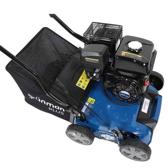​Aerator gazon Grunman, pe benzina, motor puternic, 5.58 CP, 4100 W, 4 timpi, latime de lucru 40 cm, sac colector 40 litri - 4- Roveli
