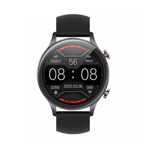 Ceas SmartWatch DacEnergy©, ecran tactil 1.32 inch, Android/ios, monitorizare ritm cardic, somn, memento sedentar, moduri sportive, negru - 4- Roveli