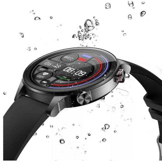 Ceas SmartWatch DacEnergy©, ecran tactil 1.32 inch, Android/ios, monitorizare ritm cardic, somn, memento sedentar, moduri sportive, negru - 5- Roveli
