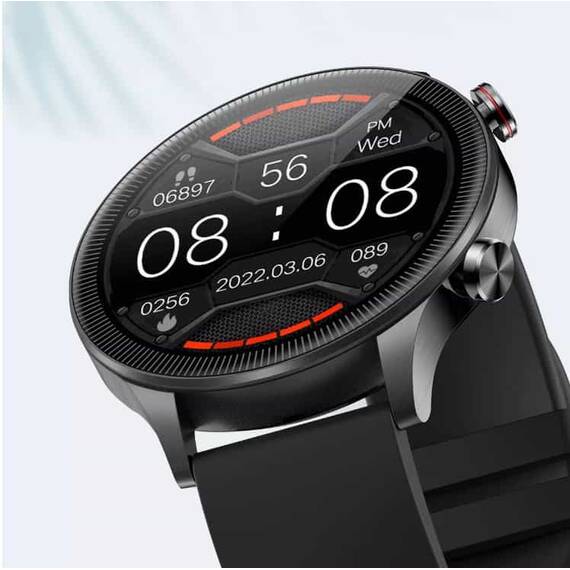 Ceas SmartWatch DacEnergy©, ecran tactil 1.32 inch, Android/ios, monitorizare ritm cardic, somn, memento sedentar, moduri sportive, negru - 6- Roveli