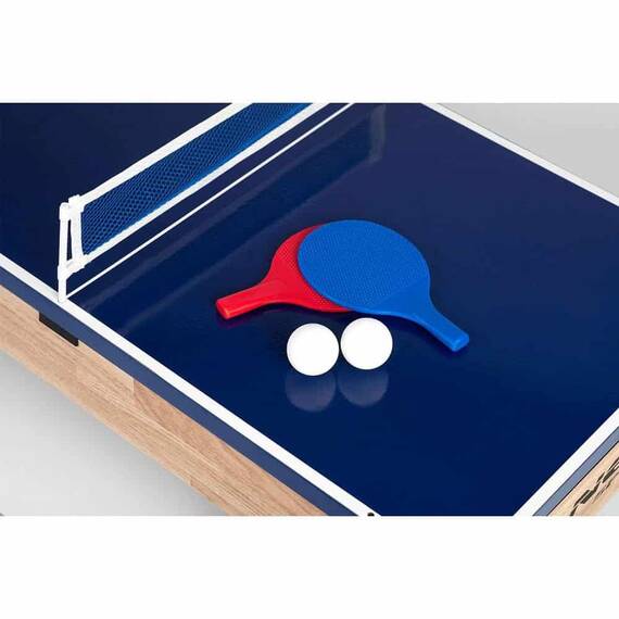 Masa multi joc 4in1 , din lemn, dimensiune 80x43x30cm cm, structura stabila, natur - 9- Roveli