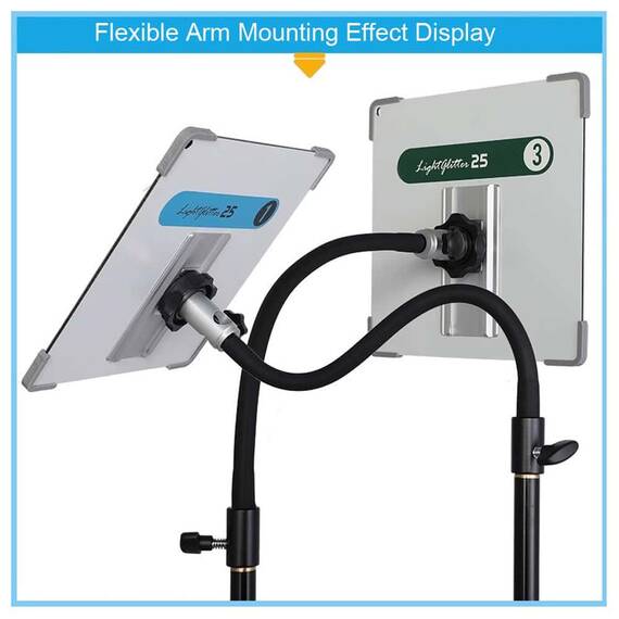 Brat flexibil pentru accesorii foto-video cu filet 3/8” (53cm) - 2- Roveli