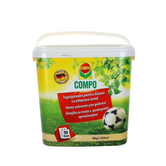 Ingrasamant gazon, granulat, contine azot, suprafata de acoperire 320 mp, 8 kg - - Roveli