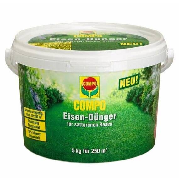 Ingrasamant gazon, granulat, contine 50% fier, suprafata de acoperire 250mp, 5 kg - - Roveli