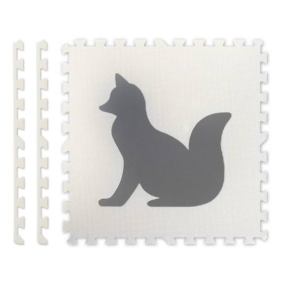 Covoras puzzle din spuma, imprimat cu animale, 6 piese, antiderapant, 180 x 120 x 1,1 cm - 2- Roveli