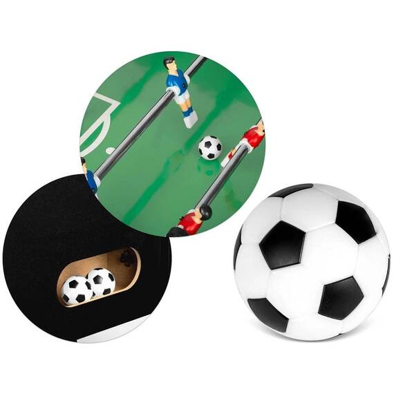 Joc fotbal de masa , placa MDF, structura mare, stabila, pliabila, 120 x 60 x 80 cm, negru - 3- Roveli