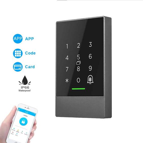 Sistem de control acces DacEnergy©, apartament, birou, casa, garaj, impermeabil, din aliaj de aluminiu, Aplicatia TTlock, cod de acces, card Mifare, NFC - 10- Roveli