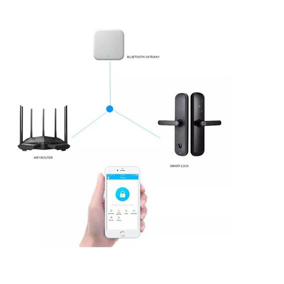 Incuietoare inteligenta DacEnergy©, pentru Acasa, Apartament, Airbnb, Vila, deblocare Fingerpint, Aplicatie TTLock, Cod, Card RFID, Cheie, negru - 11- Roveli