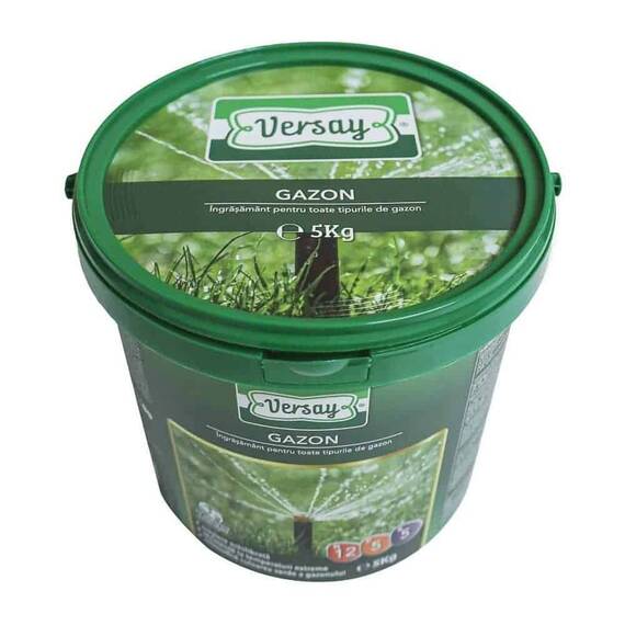 Ingrasamant gazon Versay, forma granulata, intensifica culoarea, rezistenta ridicata la seceta/inghet, 5 kg - 4- Roveli