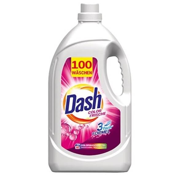 ​Detergent de rufe lichid Dash Color Fresh, 5 l, elimina petele si murdaria, 100 spalari - - Roveli