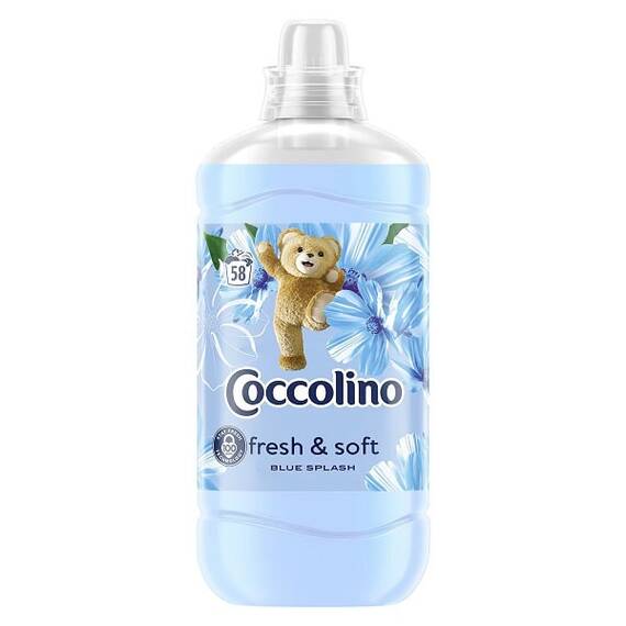​Balsam de rufe Coccolino Blue Splash, 1.45 l, haine moi si catifelate, 58 spalari - - Roveli