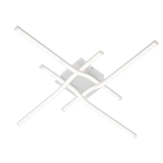 Plafoniera LED Smarter, pentru interior, structura din metal, dispersor din PVC, 38W, 2611lm, lumina neutra, alb mat - - Roveli