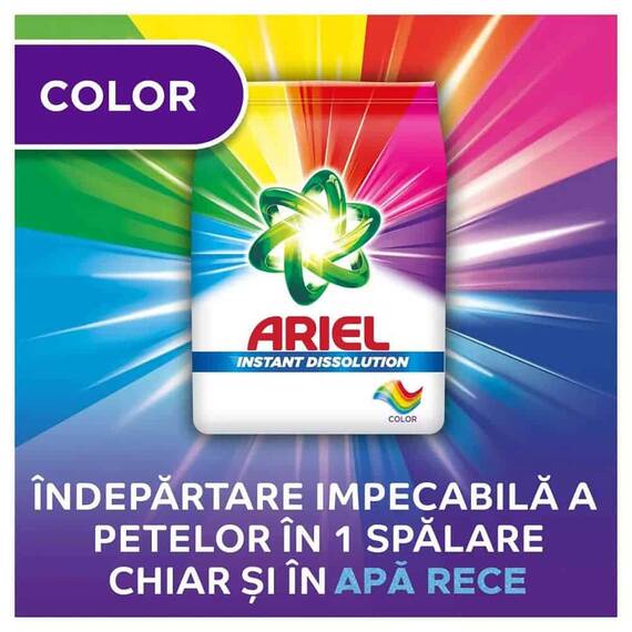Detergent de rufe automat Ariel Color, 1,5 kg, formula concentrata, 20 spalari - 2- Roveli