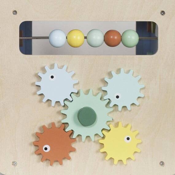 Cub de activitate DacEnergy©, cu 5 activitati, joc de pescuit, forme geometrice, labirint, tema oceanului, dexteritatea, 30 x 29,5 x 48 cm, albastru - 3- Roveli