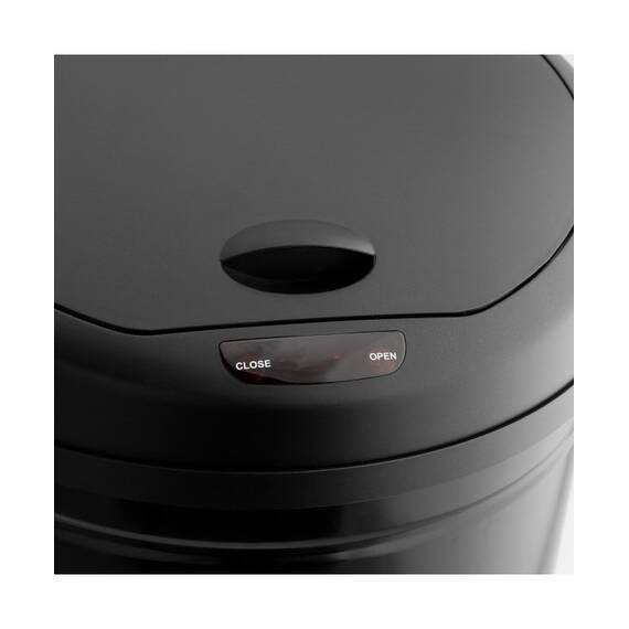 Cos de gunoi DacEnergy©, realizat din metal, dotat cu senzor de miscare, se inchide automat dupa 8 secunde, 30 litri, 54 x 32 cm, negru - 2- Roveli