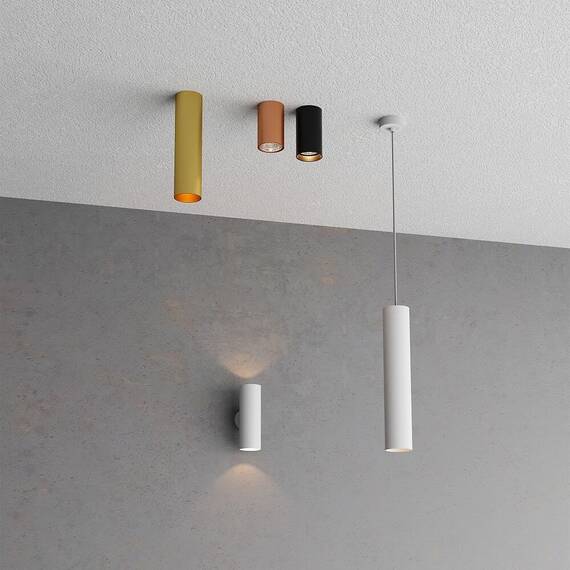 Suspensie Smarter, structura din aluminiu, dulie GU10, 35W, design modern, 55,6 x 1250 mm, alb mat - 3- Roveli